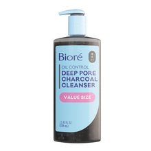 Load image into Gallery viewer, Biore Deep Pore Charcoal Face Wash for Oily Skin, 11.45 Fl Oz | Daily Facial Cleanser, Removes Dirt & Makeup, Charcoal Formula, Deep Pore Cleansing, Value Size
