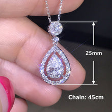 Load image into Gallery viewer, 925 Silver Necklace Pendant Women Gorgeous Cubic Zircon Women Jewelry
