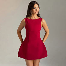 Load image into Gallery viewer, Sexy Slim-Fitting Backless Dress Summer Sleeveless Short Dresses