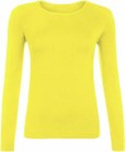 Load image into Gallery viewer, Womens Ladies Long Sleeve Stretch Plain Scoop Neck T Shirt Top Assorted 8-26
