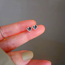Load image into Gallery viewer, Cute Heart Stud Earrings Women Girls 925 Sterling Silver Jewellery Love Gift UK
