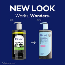 Load image into Gallery viewer, Biore Deep Pore Charcoal Face Wash for Oily Skin, 11.45 Fl Oz | Daily Facial Cleanser, Removes Dirt &amp; Makeup, Charcoal Formula, Deep Pore Cleansing, Value Size
