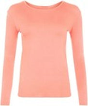 Load image into Gallery viewer, Womens Ladies Long Sleeve Stretch Plain Scoop Neck T Shirt Top Assorted 8-26
