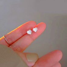 Load image into Gallery viewer, Cute Heart Stud Earrings Women Girls 925 Sterling Silver Jewellery Love Gift UK
