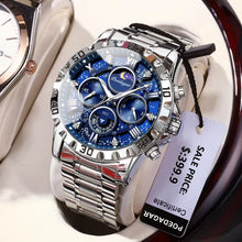 Load image into Gallery viewer, Luxury Watch for Man Quartz Sports Men Watch Waterproof Luminous Stainless Steel Chronograph Men'S Watches Clock Reloj
