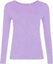 Load image into Gallery viewer, Womens Ladies Long Sleeve Stretch Plain Scoop Neck T Shirt Top Assorted 8-26
