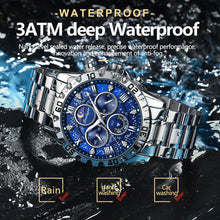 Load image into Gallery viewer, Luxury Watch for Man Quartz Sports Men Watch Waterproof Luminous Stainless Steel Chronograph Men'S Watches Clock Reloj
